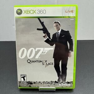 007 Quantum of Solace (Microsoft xbox 360, 2008) CIB Tested Working Read